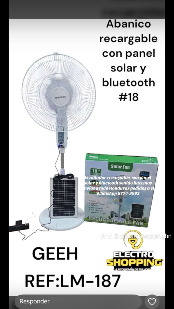 Ventilador de pedestal Solar fan